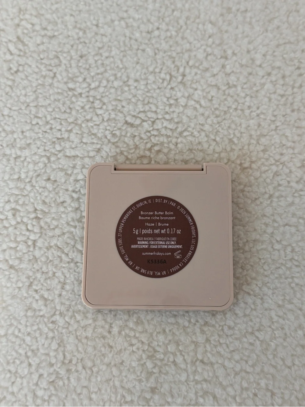 Summer Fridays Matte Bronzer Butter Balm  SHADE: HAZE